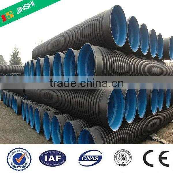 PN10 Flexible Drainage System HDPE Double Wall Corrugated Tube