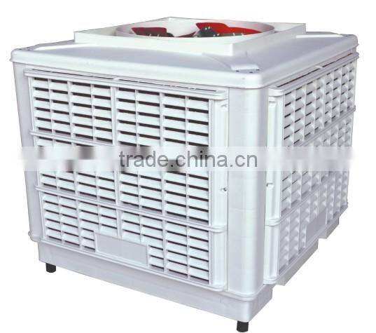 roof mounted evaporative air cooler with air duct