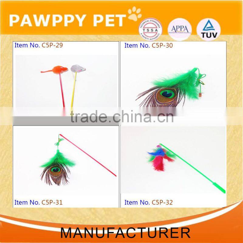 mouse sound interactive lifelike mice shape cat toy with fur and feather