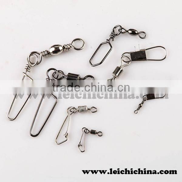Ball bearing swivel with solid ring welded ring brass fishing swivel
