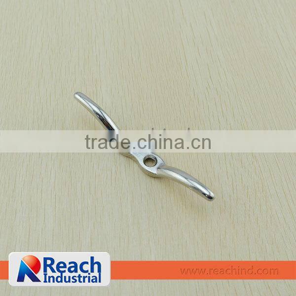 4 1/2" Nickel Plated Zinc Alloy Butterfly Cleat Rope Hook
