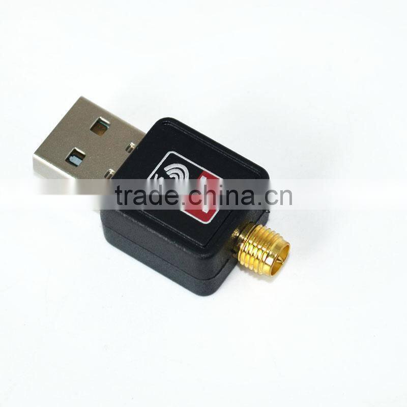 portable hot selling Mini 150M 300mbps USB WiFi Wireless Network Card 802.11 n/g/b LAN card Adapter with Antenna