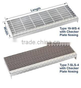 ASTM Q235 SS304 Stainless Steel Grating Steel Stair Treads