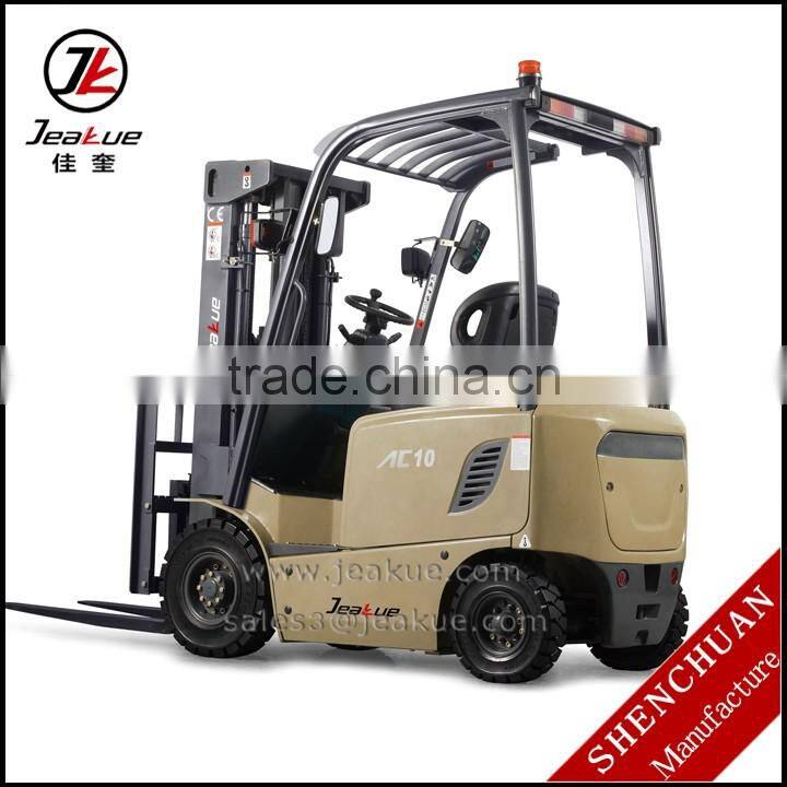 China Best Choice AC four wheel 1 ton electric forklift for sale