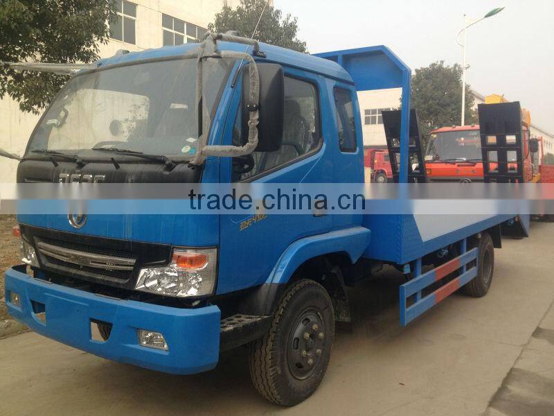 4*2 truck flat load bed from factory,construction excavators truck,excavator carrying truck