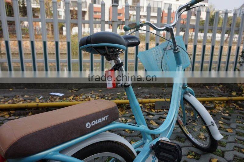 Micro USB rechargeable of bicycle tail light,300 degree view angle,3 super bright red LED