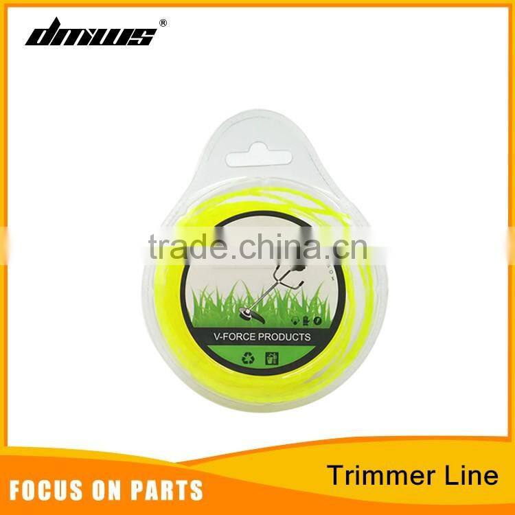 Top Garden Tools Brush Cutter Parts Grass Cutter 2.0mm*15m Twisted Nylon Trimmer Line