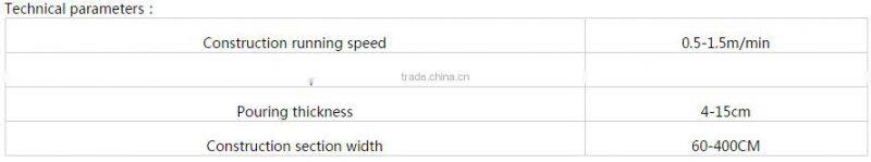 Diesel type concrete machine for building/channel lining/culvert/tunnel lining