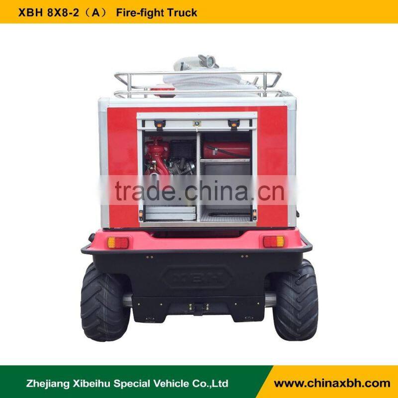 XBH 8X8-2 Fire-fight Truck All-Terrain amphibious Vehicle Forest fire fighting 800cc 8 wheels ATV Mini fire engine