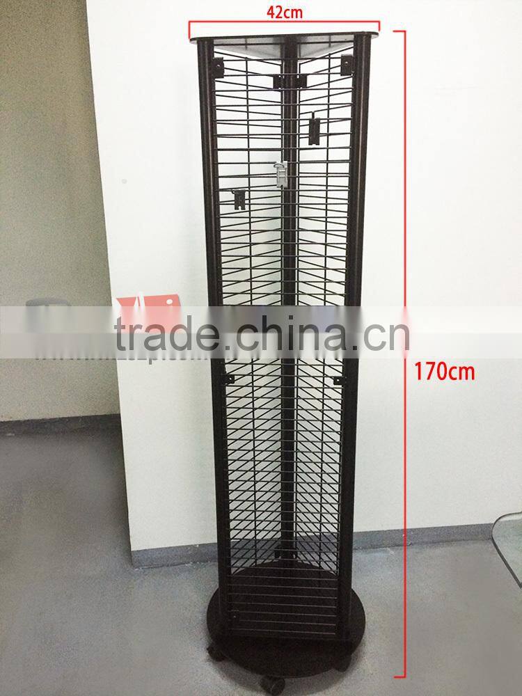 Multi-sides Metal Wire Mesh Display Rack With Hook