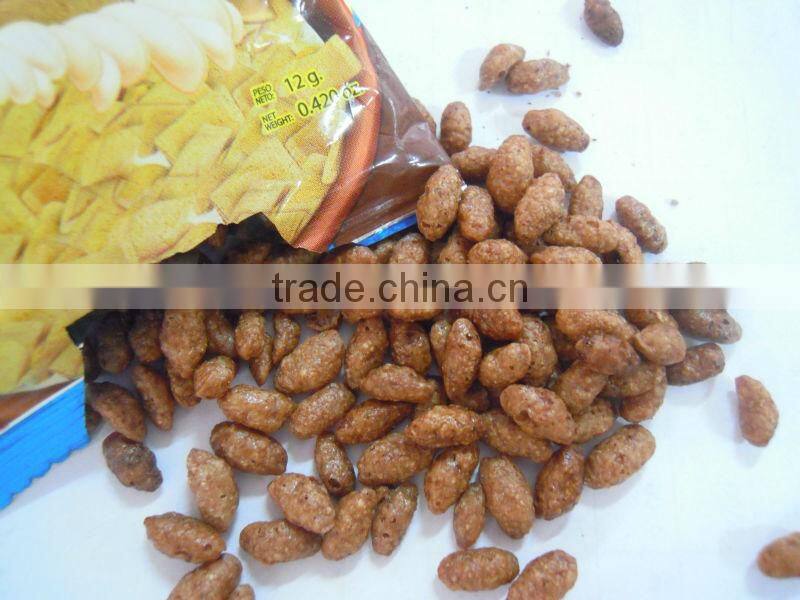 The stainless steel fried maize corn flakes machine