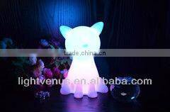 Cats Shaped home goods table lamps with Rainbow Color Changing