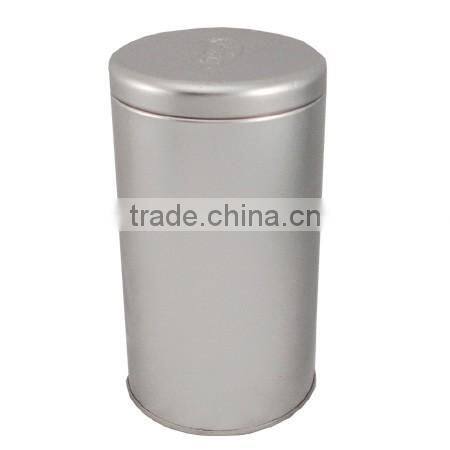 Empty plain golden round metal packing tobacco tin can custom