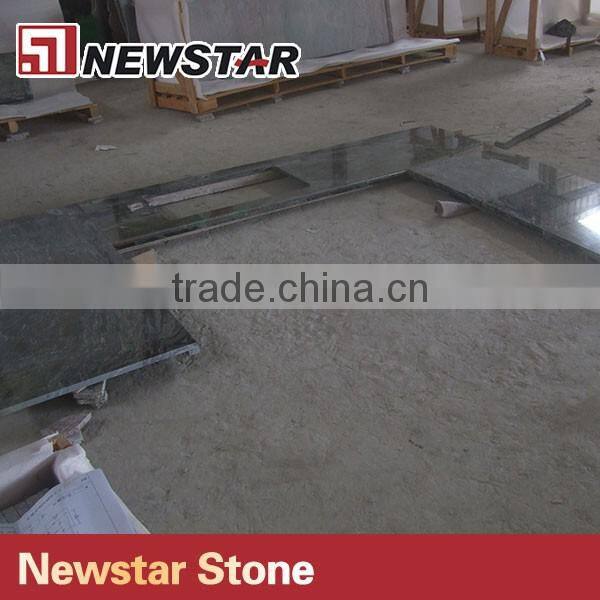 Prefabricated kitchen counter tops multicolor green granite countertop