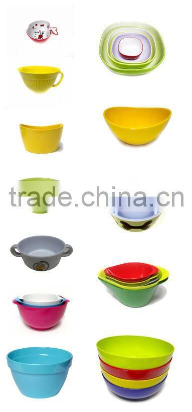 Simple design plastic salad bowl with lid of new material PLA