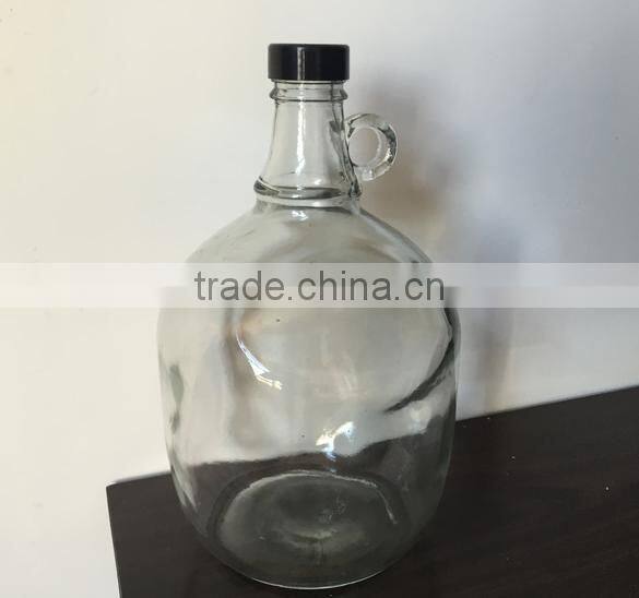 Wholesale 2L amber clear glass beer growler bottle
