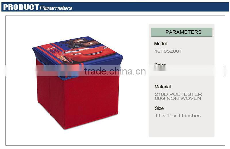 Disney Audited Factory Pixar Cars Ottoman Seat with Storage