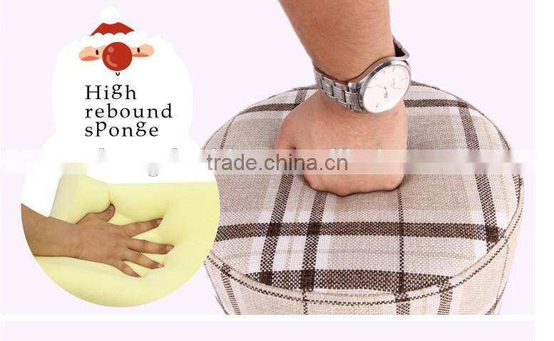 Trade assurance Mini cute wooden stools for kids linen chair wholesale