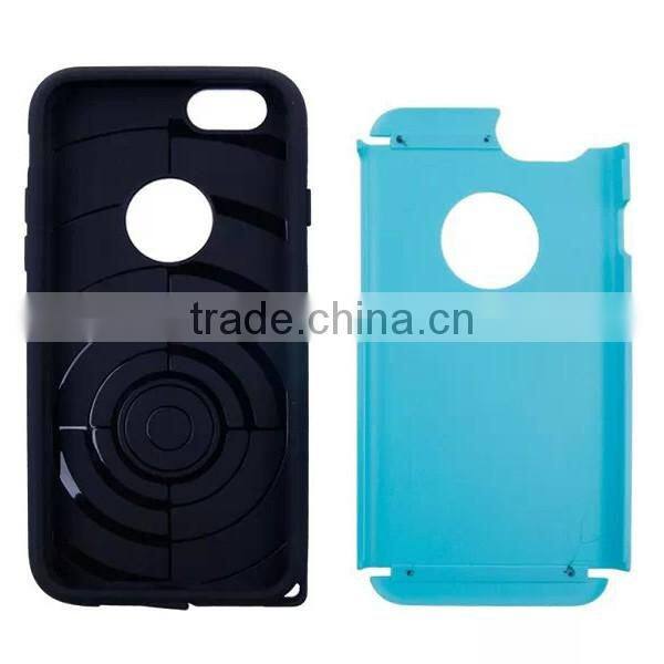 2017 New design two in one cell phone case tpu with pc back covers for iphone 6