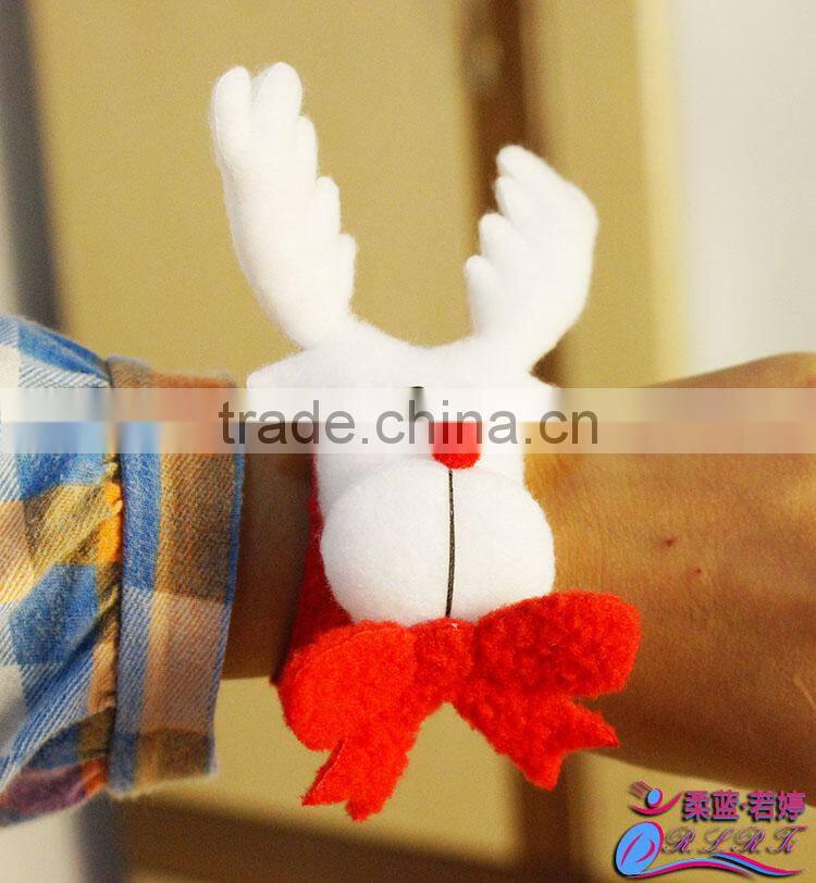 Novelty Christmas Wrist Decoration Toys Snowman Slap Bands Pat Circle for Kids & Adults Christmas Supplies Gift
