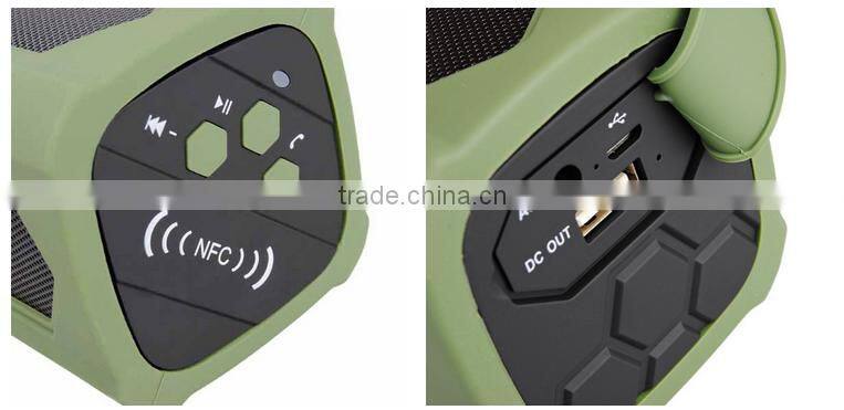 2017 trending products portable dustproof NFC waterproof bluetooth V4.0 speaker