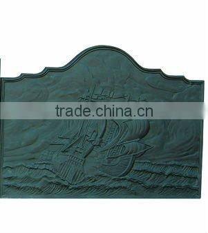 antique vertical cast iron fireplace door/stove parts