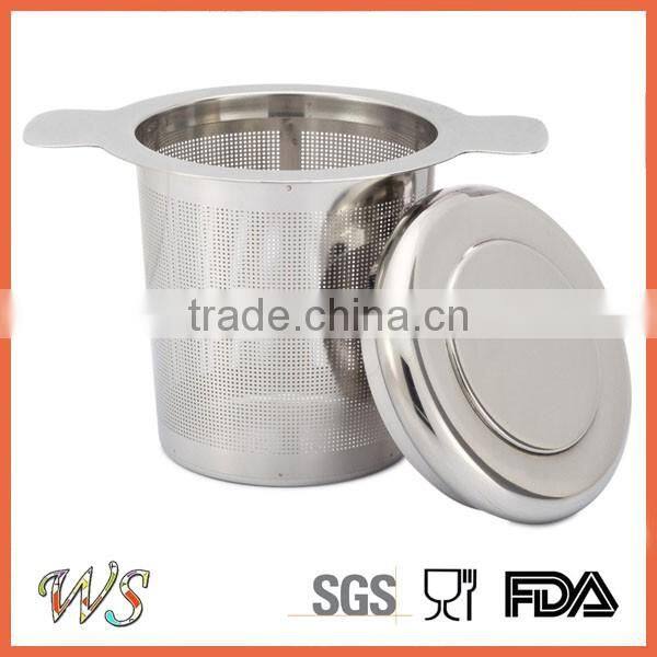 WS-IF004 Stainless steel tea infuser with silicone handle/Tea cup