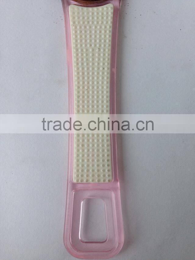 Sandpaper foot file with plastic handle,pedicure foot file,smoother foot file