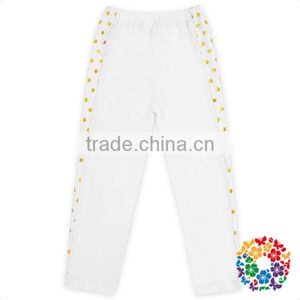 Children Knit Cotton Girls Boutique Leggings smal polka dot elastic waist pant