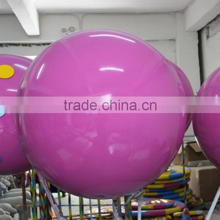 Outdoor fiberglass ball decoration