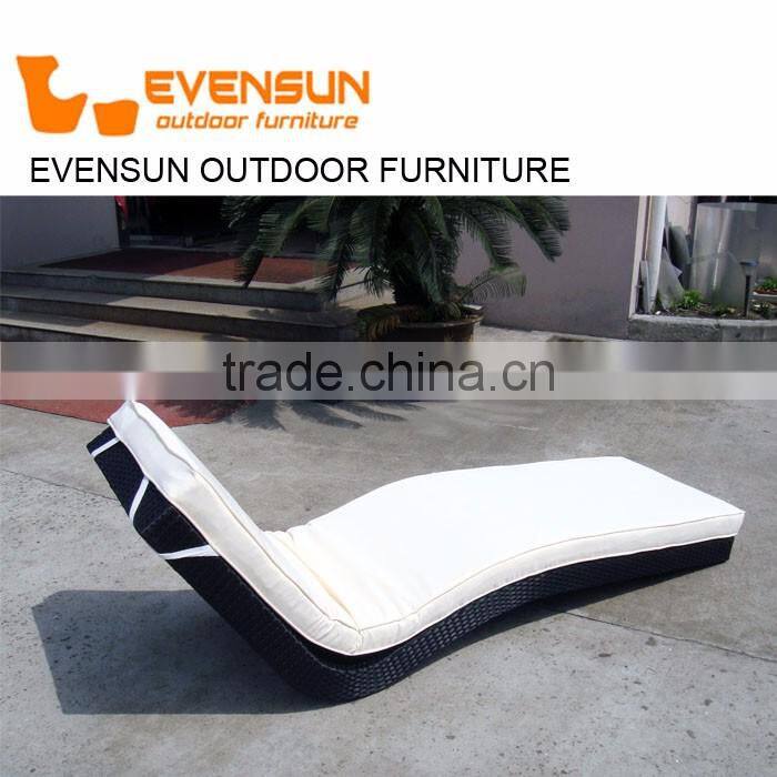 China wicker outdoor day bed sun lounge rattan