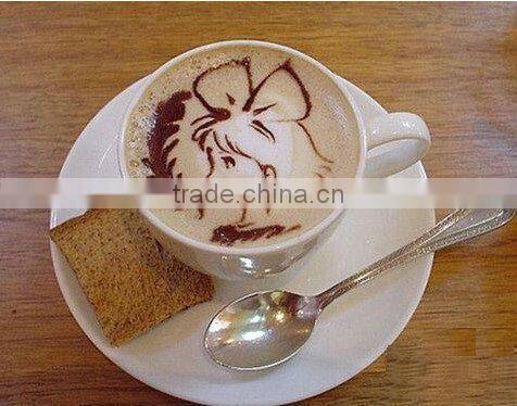 Ceramic coffee cup with saucer