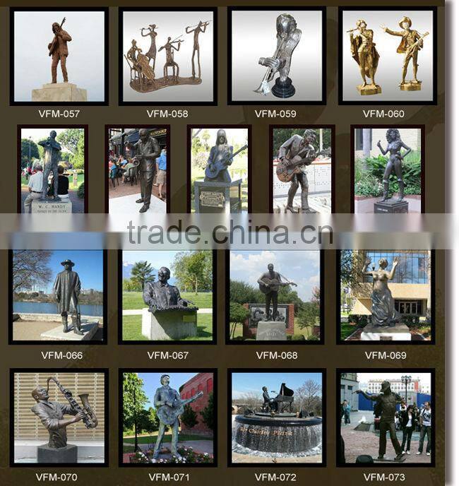 high quality music monkeys on bench statues