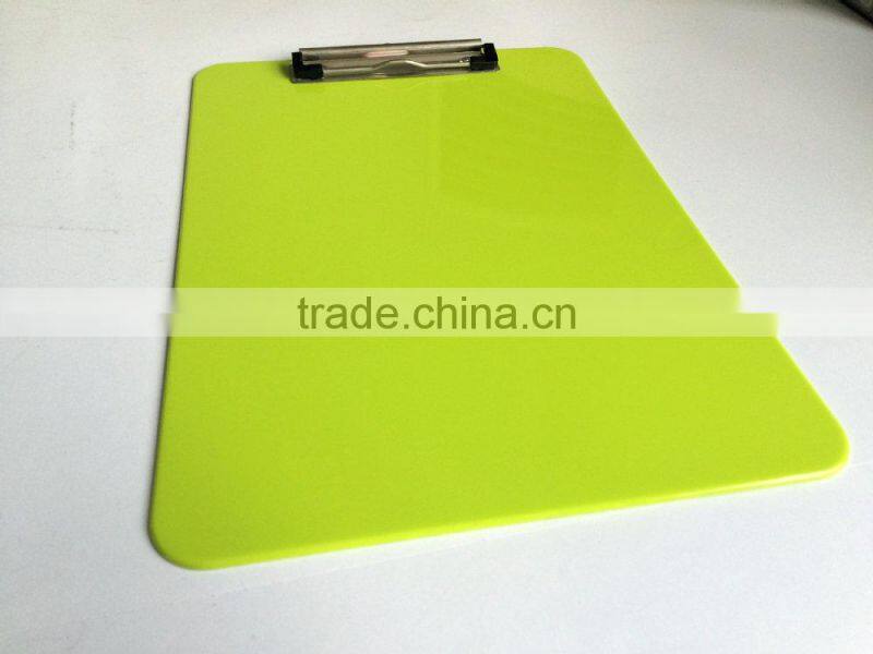 A4 PS green writing clip board