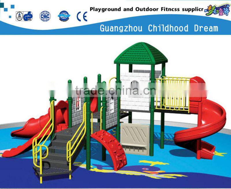 (A-02902) S slide ,double slide ,outdoor combined slide for children ,funny outdoor plastiic playground equipment