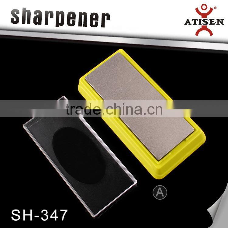 Diamond Knife Sharpeners Sharpening Stone Whetstone Coarse Fine with Holder New