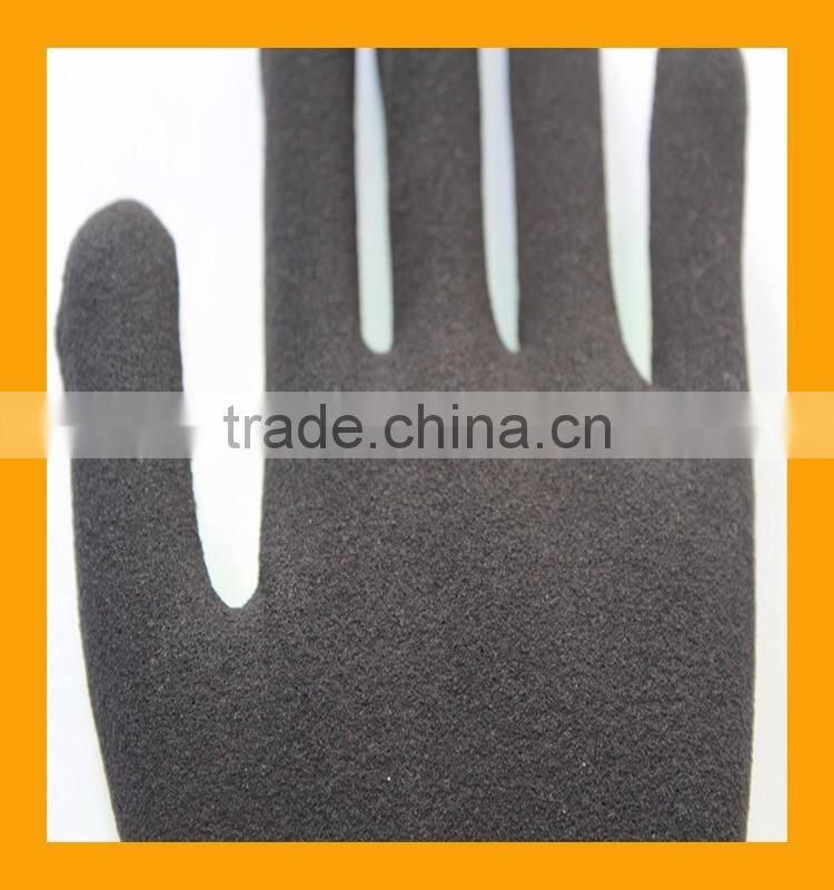 Cheap Sandy Nitrile Palm Oil-resistant Working Gloves