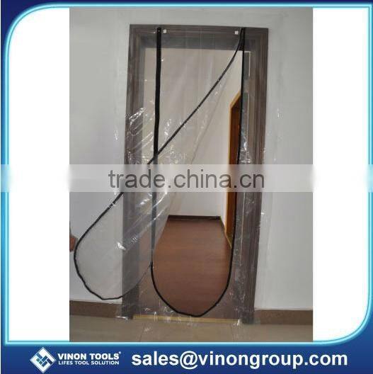 Professional Plastic Zipper door, Dustproof plastic film, Plastic Door Protector.
