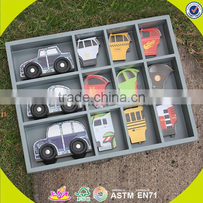 wholesale baby wooden diy car toy, multitype kids wooden diy car toy, educational children wooden diy car toy W04A137