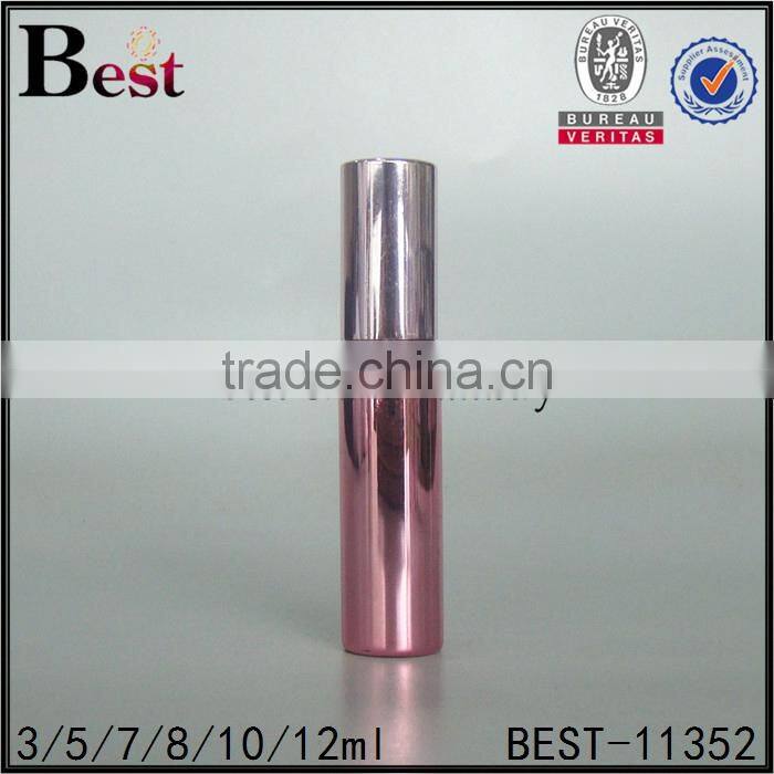 8ml 10ml 12ml cosmetic perfume spray bottle silver color perfume spray bottle round shape refill perfume atomizer spray bottle