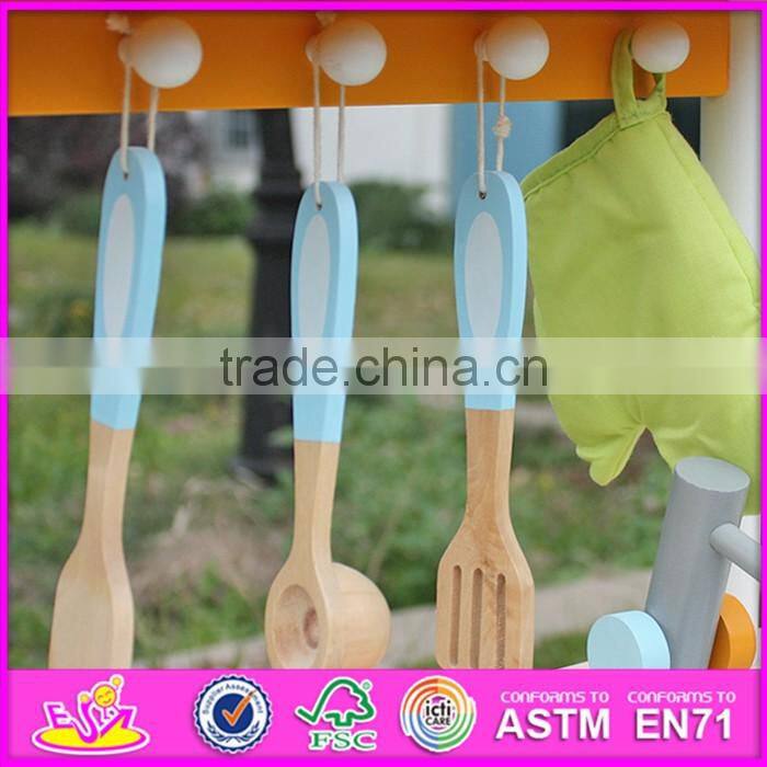 2016 new design preschool home play toy wooden kids wooden kitchen sets W10C246