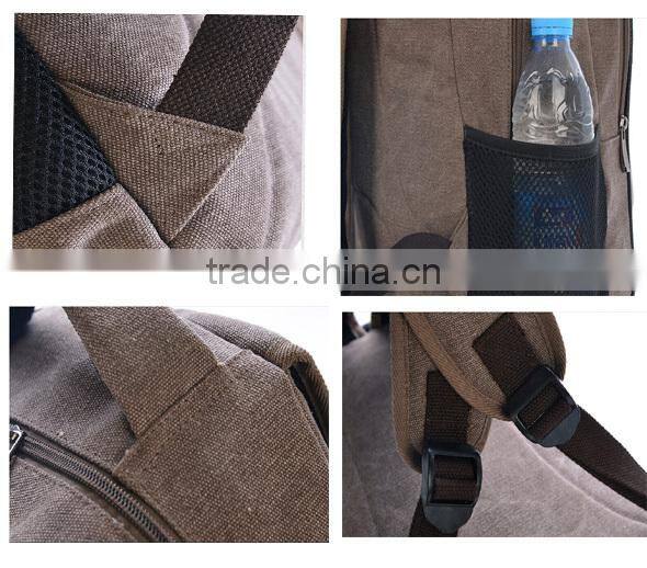 Put laptop school canvas bakcpack china
