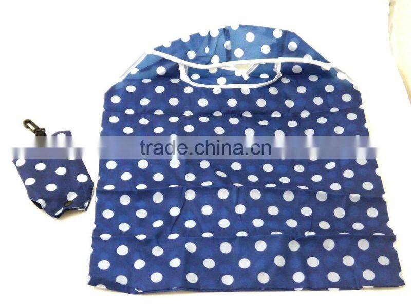 Reusable and Recyclable Folding Tote Bag with Snap Closure