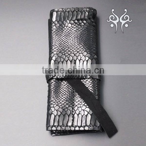 Leather Hair Scissor Shear Holster Pouch Holder Case for hairdresser with Waist Shoulder Belt