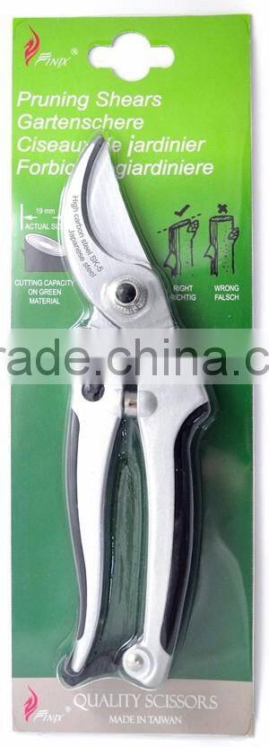 High carbon SK5 Steel Blade Heavy Duty Bypass Hand Pruner