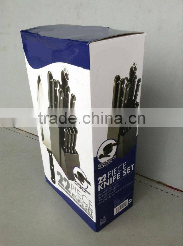 22PCS kitchen knife set