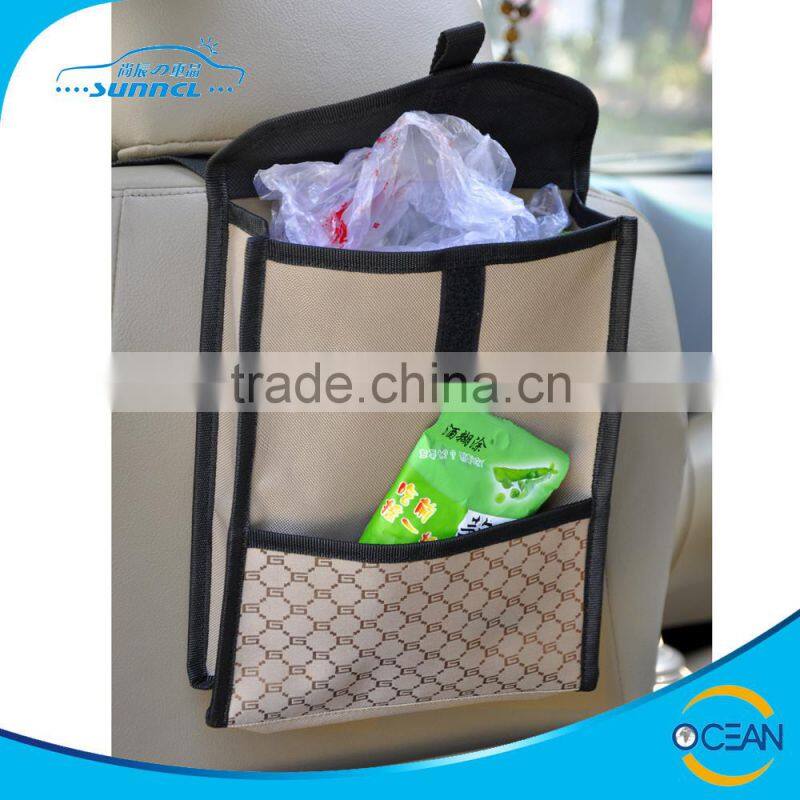 Small Backseat Car Organizer , Car Headrest Hanging Bag