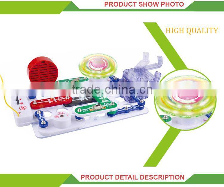 Intelligence toys plastic electronic block kit for kids