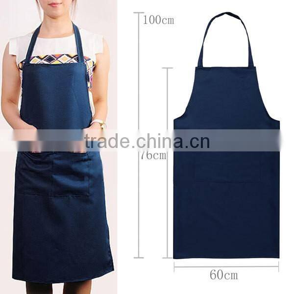 logo can be printedUnisex Restaurant Home Kitchen Cooking Craft Work Commercial Kit Apron With Pockets