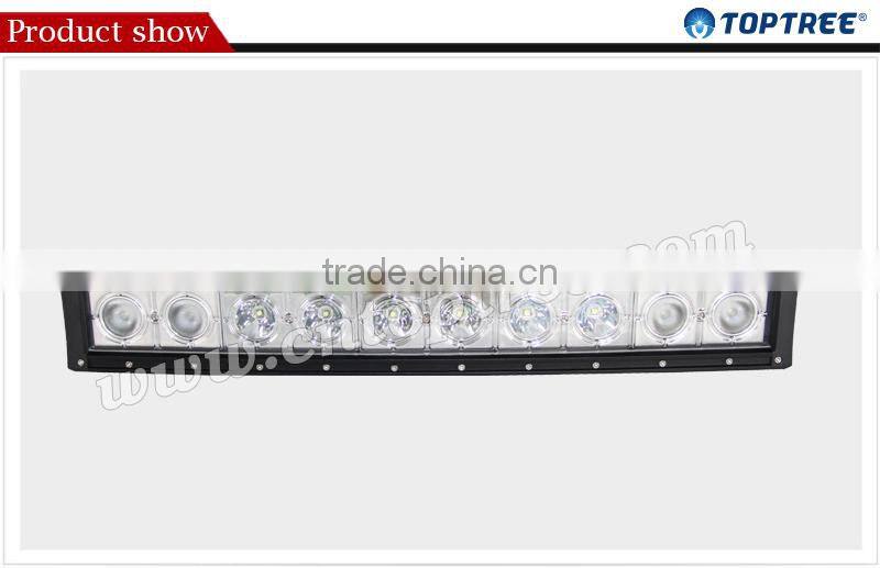 High intensity cree led bar lighting curved led light bars for auxiliary lighting